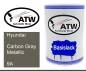 Preview: Hyundai, Carbon Gray Metallic, 9A: 500ml Lackdose, von ATW Autoteile West.
